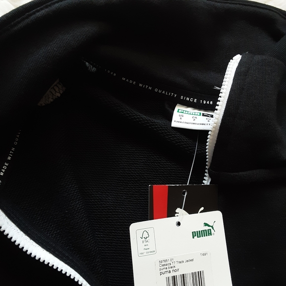 PUMA Classics Women's T7 Track Jacket in Black NWT - Picture 10 of 10